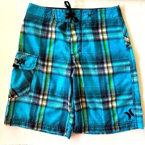 🙂4$20 Hurley Plaid Board Shorts